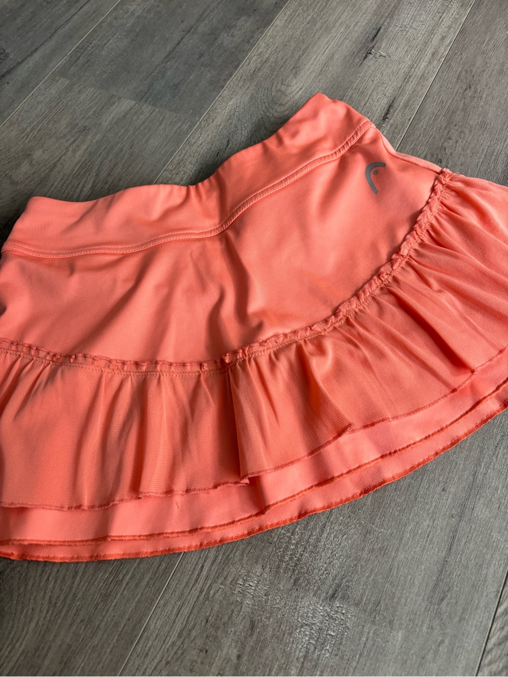 Head Coral Ruffle Tennis Skirt